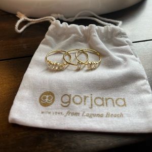 Gorjana Amara ring set (size 8)